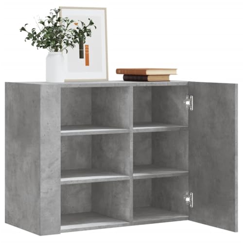 MOBCANT Wandregal Betongrau 75x35x60 cm Holzwerkstoff, Bücherregal Wand Floating Shelves Regal Schwebendes Regal Verwendbar für Arbeitszimmer Badezimmer Wohnzimmer Schlafzimmer MOBCANT Wandregal Betongrau 75x35x60 cm Holzwerkstoff, Bücherregal Wand Floating Shelves Regal Schwebendes Regal Verwendbar für Arbeitszimmer Badezimmer Wohnzimmer Schlafzimmer von MOBCANT