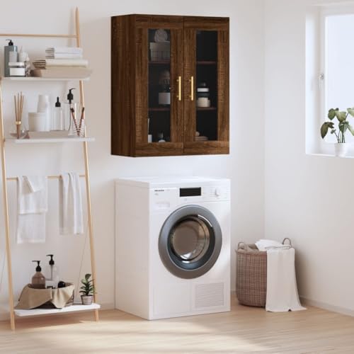 MOBCANT Wandschrank, Geschirrschrank Apothekerschrank Storage Cabinet Aufbewahrungsschrank Geeignet für Wohnbereich Küche Schlafzimmer Foyer Braun Eichen-Optik 69,5x34x90 cm MOBCANT Wandschrank, Geschirrschrank Apothekerschrank Storage Cabinet Aufbewahrungsschrank Geeignet für Wohnbereich Küche Schlafzimmer Foyer Braun Eichen-Optik 69,5x34x90 cm von MOBCANT