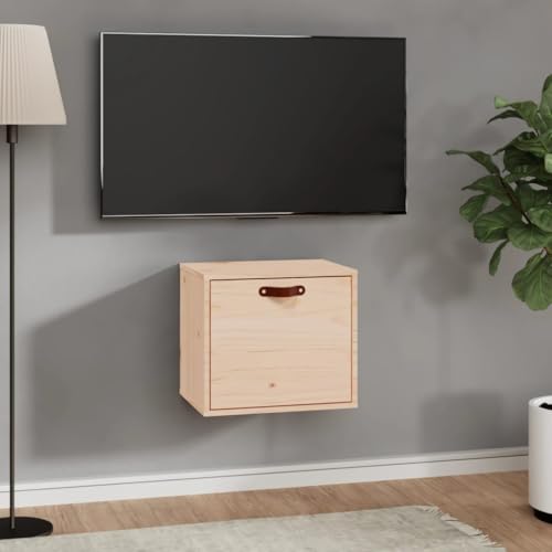 MOBCANT Wandschrank 40x30x35 cm Massivholz Kiefer, Regalbrett Bücherregal Wand Regal Hängeregal Verwendbar für Badezimmer Waschküche Schlafzimmer Wohnzimmer von MOBCANT