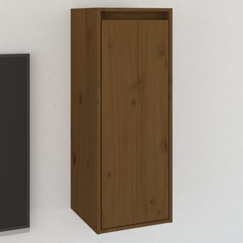 MOBCANT Wandschrank Honigbraun 30x30x80 cm Massivholz Kiefer, Bilderleiste Regalbrett Schwebendes Regal Floating Shelves Verwendbar für Waschküche Schlafzimmer Arbeitszimmer Badezimmer von MOBCANT