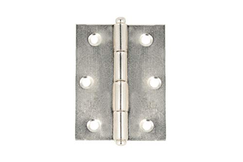 Mobila RS00278 Scharniere mit Hebelstecker, vernickelt, 30 x 30 mm, 2 Stück von MOBILA