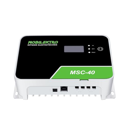 MOBILEKTRO – Solar Laderegler – Robust & Optimiert – MPPT-Solarladeregler – Laderegler für maximale Effizienz – hohe Leistung – MPPT-Algorithmus-Technologie – 100V (40A/100V) von MOBILEKTRO