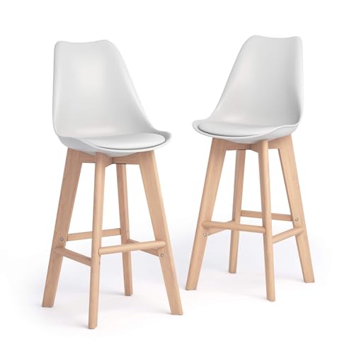 MOBILI FIVER, Barhocker Greta im nordischen Stil, 2er-Set, Weiß MOBILI FIVER, Barhocker Greta im nordischen Stil, 2er-Set, Weiß von MOBILI FIVER