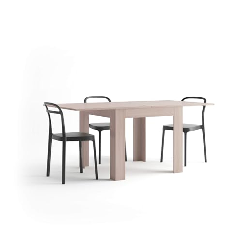Mobili Fiver Ausziehtisch Küche | Eldorado | Ulme Perl | 90 x 90 x 77 cm von MOBILI FIVER