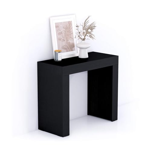 MOBILI FIVER, Evolution Konsolentisch 90 x 40, Esche, Schwarz, Made In Italy MOBILI FIVER, Evolution Konsolentisch 90 x 40, Esche, Schwarz, Made In Italy von MOBILI FIVER