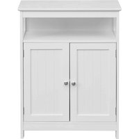 Mobili Rebecca - Rebecca Mobili Badezimmerschrank mit 2 Türen und Regal in weißem Holz Modernes Design von MOBILI REBECCA