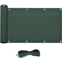 Mobili Rebecca - Rebecca Mobili Balkonschutz Geländerschutz Hdpe Green Seil Ösen 0,9x5 von MOBILI REBECCA