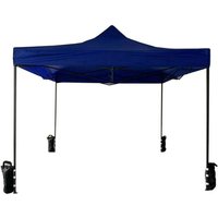 Rebecca Mobili Faltpavillon Blau 4 Gewichte Metall Polyester Trasporttasche 3x3 von MOBILI REBECCA