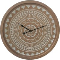 Mobili Rebecca - Rebecca Mobili Große Braune Ethno-Stil Wanduhr aus mdf von MOBILI REBECCA