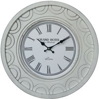 Mobili Rebecca - Rebecca Mobili Große Wanduhr Shabby Uhren Mdf Weiß für Küche Wohnzimmer von MOBILI REBECCA