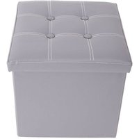 Mobili Rebecca - Rebecca Mobili Hocker Pouf Aufbewahrungsbox Sitzwürfel Modern 30x30x30 von MOBILI REBECCA