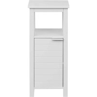 Mobili Rebecca - Rebecca Mobili Platzsparender weißer Holzlagerschrank mit Tür von MOBILI REBECCA