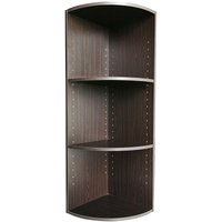 Mobili Rebecca - Rebecca Mobili Bücherregal Eckig Wenge Spanplatte 3 Modulare Regale Für Büro Wohnzimmer von MOBILI REBECCA