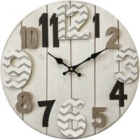 Rebecca Mobili Hängende Uhr Modern White Mdf Küche Schlafzimmer 40x40x4.5 von MOBILI REBECCA