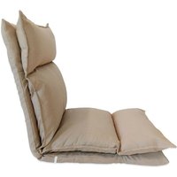 Mobili Rebecca - Rebecca Mobili Meditationstuhl Bodenkissen Beige Metall Entspannung 70x56x70 von MOBILI REBECCA