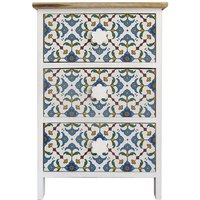 Mobili Rebecca - Rebecca Mobili Nachttisch Kommode mit 3 Schubladen Weiß Holz 60x40x30 Mobili Rebecca - Rebecca Mobili Nachttisch Kommode mit 3 Schubladen Weiß Holz 60x40x30 von MOBILI REBECCA