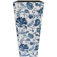 Mobili Rebecca - Rebecca Mobili Schirmständer Regenschirmständer Canvas Mdf Weiß Blau 50x21x21 von MOBILI REBECCA