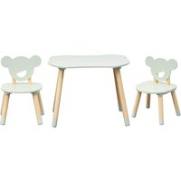 Mobili Rebecca - Tisch und 2 Stühle für Kinder Rebecca Mobili Aniba 44x60x56 mdf Kiefern Aquagrün Braun set 3 Stück Mobili Rebecca - Tisch und 2 Stühle für Kinder Rebecca Mobili Aniba 44x60x56 mdf Kiefern Aquagrün Braun set 3 Stück von MOBILI REBECCA