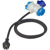Adapterkabel 150cm 3x25mm von schuko stecker auf 1xcee 2xschuko steckdose von MOBILIBRICO