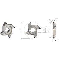 MTECF040.12 - kantenband-fräsen aus diamant für radius-fräsen mit bohrung Mobiltecnica 12D69 b 17,5 ZTOT4 DB16 + 2 dkn r 2 li H3 von MOBILTECNICA