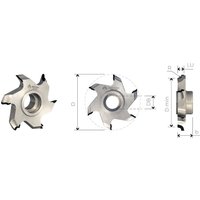 Mobiltecnica - MTECF041.41 - kantenband-fräsen aus diamant für das radius-fräsen anschluss hks .41D69 b 17,5 ZTOT4 db HSK32 r 1,5 re H3 von MOBILTECNICA