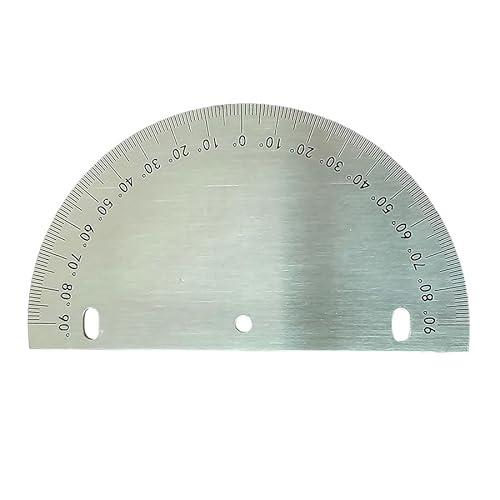 1 Stück 100 x 3,5 x 2 mm, 200 x 6 x 2 mm, industrielles halbrundes Zifferblatt, Edelstahlplatte, Winkelmesser, mechanische Teile (100 x 3,5 x 2 mm) von MOBUKJUU