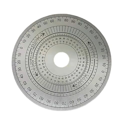 1 Stück 150 x 22 x 2 mm, 150 x 60 x 2 mm, 360 Grad Edelstahlscheibe, mechanisches Universal-Zifferblatt, Zubehör-Messgeräte (150 x 22 x 2 mm) von MOBUKJUU