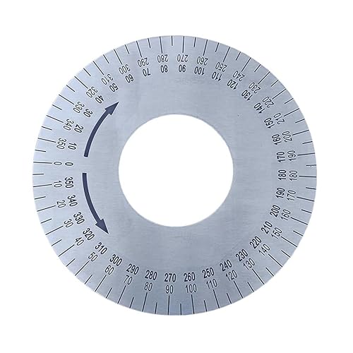 1 Stück 150 x 22 x 2 mm, 150 x 60 x 2 mm, 360 Grad Edelstahlscheibe, mechanisches Universal-Zifferblatt, Zubehör-Messgeräte (150 x 60 x 2 mm) von MOBUKJUU