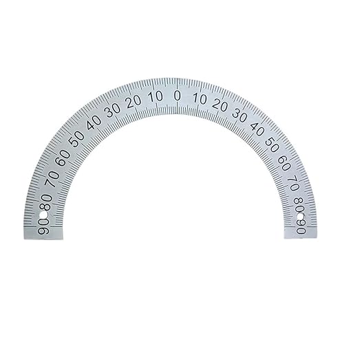 1 Stück abgestufter Winkelmesser, Halbkreis-Zifferblatt, Skala, Identifikation, Zifferblatt, Grad 60 mm, 80 mm, 120 m, 240 mm, 180 Grad (120 x 90 x 2 mm) von MOBUKJUU