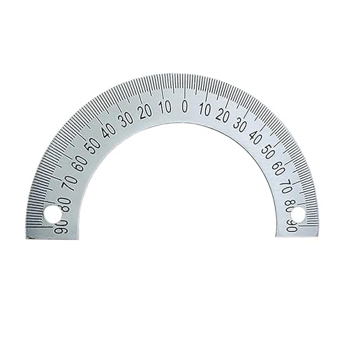 1 x abgestufter Winkelmesser, Halbkreis-Zifferblatt, Skala, Identifikation, Zifferblatt, Grad 60 mm, 80 mm, 120 m, 240 mm, 180 Grad (60 x 40 x 2 mm) von MOBUKJUU