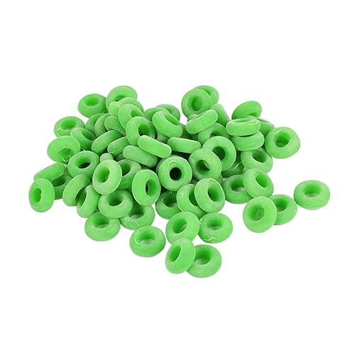 Schaf-Erweiterungszange, Ferkel, Kastrationspange, Schwanz, Docking-Klemme, blutlose Nutztiere, Ziegenschwanz, Kastratringe, Bauernhoftiere, 100 Stück, grüne Ringe von MOBUKJUU