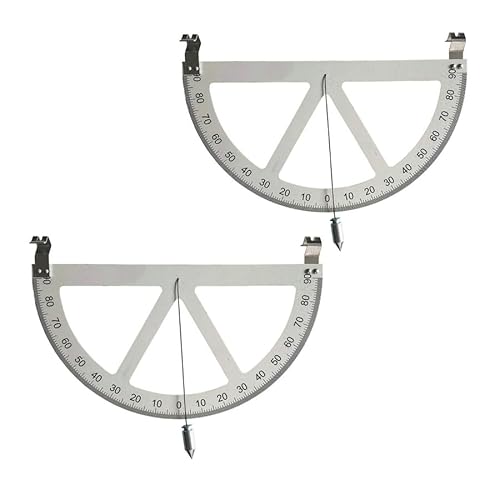 Steigungslehre Kohleminen Neigungsmesslineal Neigung Horizontales Lineal Aufhängung Neigungsmessgerät (2 Stück, 200 x 20 x 128 mm) von MOBUKJUU