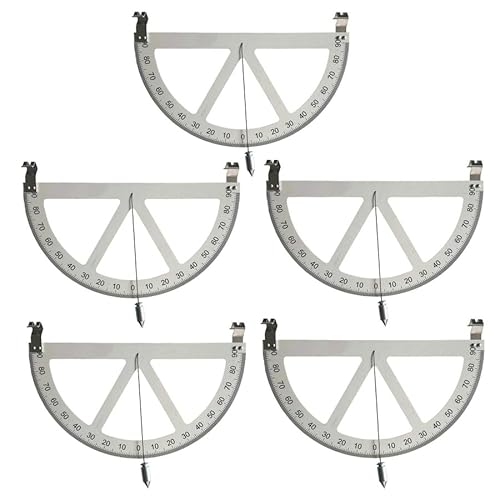 Steigungslehre Kohleminen Neigungsmesslineal Neigung Horizontales Lineal Aufhängung Neigungsmessgerät (5 Stück, 200 x 20 x 128 mm) von MOBUKJUU