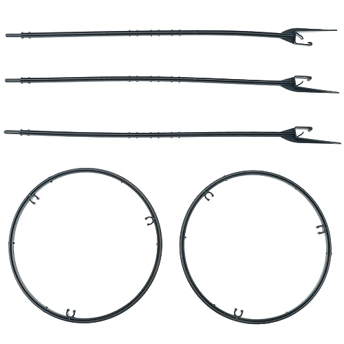 MOBUTOFU 1 Satz Pflanzenstütze für Kletterpflanzen Einstellbares Rankhilfe Regal für Töpfe Stangen mit Ringen für Zimmerpflanzen und Gartenpflanzen von MOBUTOFU