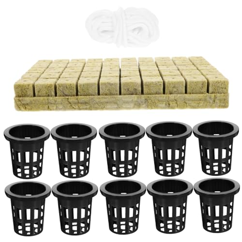 MOBUTOFU 1 Set Selbstbewässerndes Pflanzkorb Set Pflanzset Outdoor Hydroponik Anbausystem Set Kleines Hydroponik Anbausystem Set Klonwürfel Hydroponik Set Hydroponik Set von MOBUTOFU