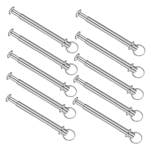 MOBUTOFU 10 Sätze Teiliges Fächerreparaturset Metallnieten mit Ring Faltfächer Ersatzteile DIY Fan Achse Zubehör für Chinesischen Tanz Leicht Tragbar Einfache Montage von MOBUTOFU