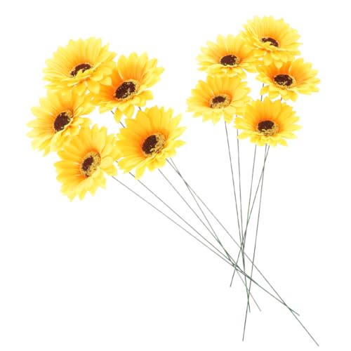 MOBUTOFU 10 Stück Dekorative Gartenstecker Blumenstecker für Terrassendeko Kunsthandwerkliche Rasenstecker in Sonnenblumenform für Blumentöpfe Kunstblumendeko und Außendekorationen MOBUTOFU 10 Stück Dekorative Gartenstecker Blumenstecker für Terrassendeko Kunsthandwerkliche Rasenstecker in Sonnenblumenform für Blumentöpfe Kunstblumendeko und Außendekorationen von MOBUTOFU