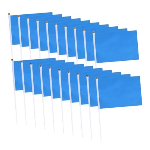 MOBUTOFU 100 Stück Handfahnen Blaue Mini Handflaggen Polyester Quadratische Flaggen Party Dekoration Feier Zubehör Waving Flags Party Banner MOBUTOFU 100 Stück Handfahnen Blaue Mini Handflaggen Polyester Quadratische Flaggen Party Dekoration Feier Zubehör Waving Flags Party Banner von MOBUTOFU