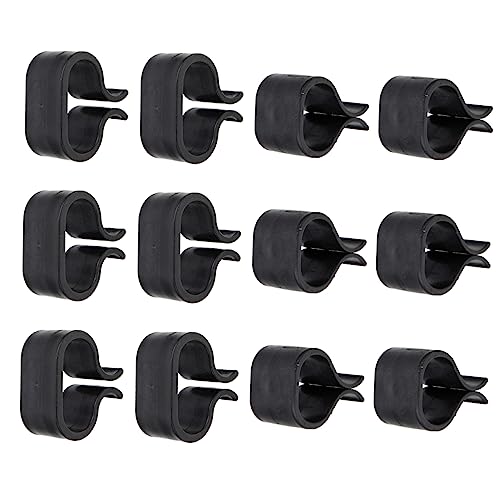 MOBUTOFU 12st Rattan Stuhl Clip Band Anschlüsse Einstellbar Rattan-gartenstühle Im Freien Ratschen Gartensofa Möbelclips Aus Rattan Möbelausrichtungsklemmen Stuhlklemmen Aus Rattan Pp Black von MOBUTOFU