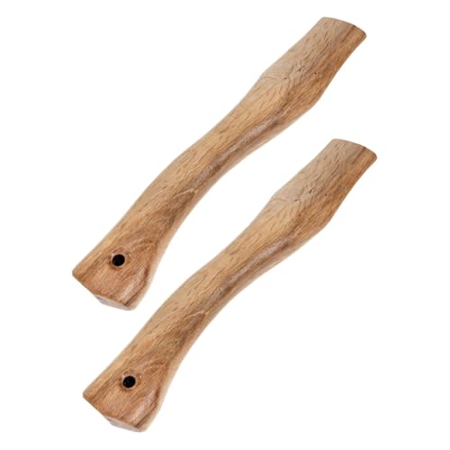 MOBUTOFU 2 Stück Axtgriff Holzwerkzeug Griff Grubber Gartenwerkzeug Runder Holzgriff Hammergriff Ersatzgriff Ersatzgriff Hammer Holzgriff von MOBUTOFU