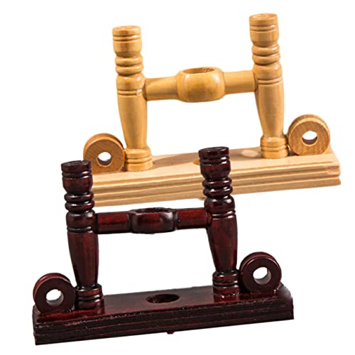 MOBUTOFU 2 Stück Faltbarer Handfächer Holzhalter Eleganter Fanständer für Dekoration Leicht und Tragbar für Hochzeiten und Partys Japanischer Fächerhalter Retro Design von MOBUTOFU