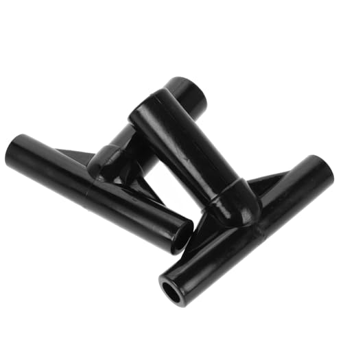 MOBUTOFU 2 Stück Förmige Trampolin Rohrhülsen aus Robustem Glatte Oberfläche Einfache Montage Langlebige T Verbindungsstücke für Stabile Trampolinrahmen Geeignet für Outdoor Trampoline von MOBUTOFU