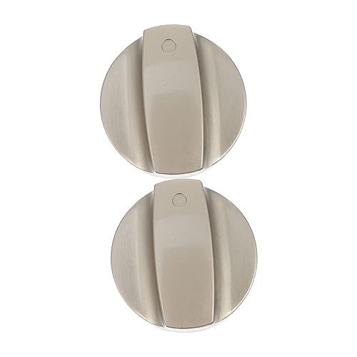 MOBUTOFU 2 Stück Gasherd Ersatzknopf Kompakter Gasherdknopf mit Drehwinkel Einfacher Austausch für Gasherdregler Benutzerfreundlich mit Erhöhtem Griff Werkzeugfreie Langlebiges von MOBUTOFU