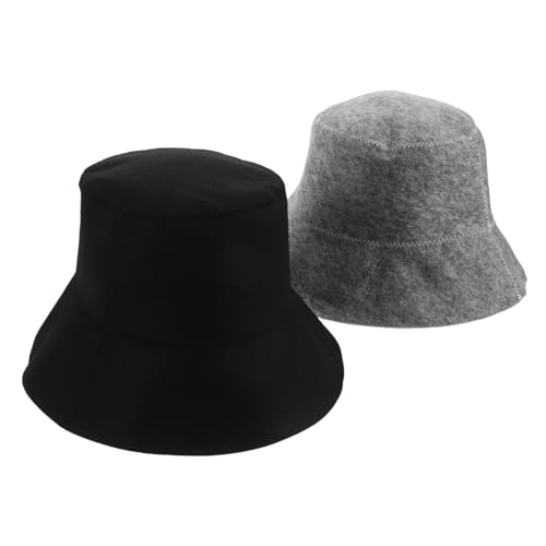 MOBUTOFU 2 Stück Sauna Fischerhut aus Filzwolle Atmungsaktiv Schweißabsorbierend Leicht und Unisex Saunahaube für Damen und Herren für Dampfbad und Spa Anwendung MOBUTOFU 2 Stück Sauna Fischerhut aus Filzwolle Atmungsaktiv Schweißabsorbierend Leicht und Unisex Saunahaube für Damen und Herren für Dampfbad und Spa Anwendung von MOBUTOFU