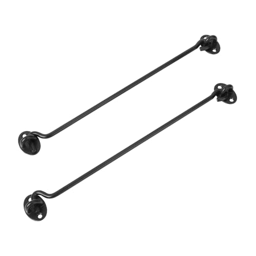 MOBUTOFU 2 Stück Teiliges Schwarzes Cabin Window Hook aus Edelstahl Stabile Windfanghaken mit Schrauben Installieren Langlebig Geeignet für Fenster Türen und Schränke MOBUTOFU 2 Stück Teiliges Schwarzes Cabin Window Hook aus Edelstahl Stabile Windfanghaken mit Schrauben Installieren Langlebig Geeignet für Fenster Türen und Schränke von MOBUTOFU
