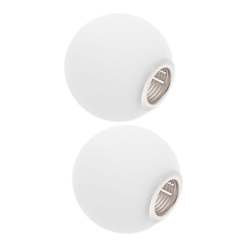 MOBUTOFU 2 Stück Weiße Glas Kugel Lampenschirme Gewindefassung Ersatz Lampenschirm für Deckenleuchten Wohnzimmer Schlafzimmer Esszimmer MOBUTOFU 2 Stück Weiße Glas Kugel Lampenschirme Gewindefassung Ersatz Lampenschirm für Deckenleuchten Wohnzimmer Schlafzimmer Esszimmer von MOBUTOFU