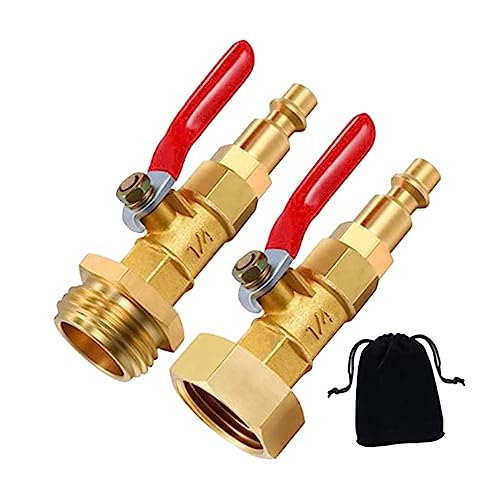 MOBUTOFU 2 Stück Winteradapter Garten Schlauch Kupfer Schnellkupplung mit Kugelhahn für Effektives Ausblasen und Überwintern von Sprinklersystemen und Gartenanlagen MOBUTOFU 2 Stück Winteradapter Garten Schlauch Kupfer Schnellkupplung mit Kugelhahn für Effektives Ausblasen und Überwintern von Sprinklersystemen und Gartenanlagen von MOBUTOFU