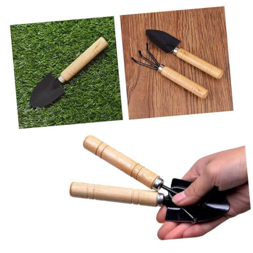 MOBUTOFU Komplettes Gartenwerkzeug-Set 2-teilig Mini- Rechen Garten-umpflanzset Für Kinder Robustes Material Einfach Zu Verwenden Für Die Gartenarbeit von MOBUTOFU
