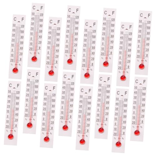 MOBUTOFU 25 Stück Teiliges Miniatur-thermometer Modell Realistische Mini Temperaturanzeige Weiß Geeignet für Puppenhaus Dekoration DIY Raumgestaltung von MOBUTOFU