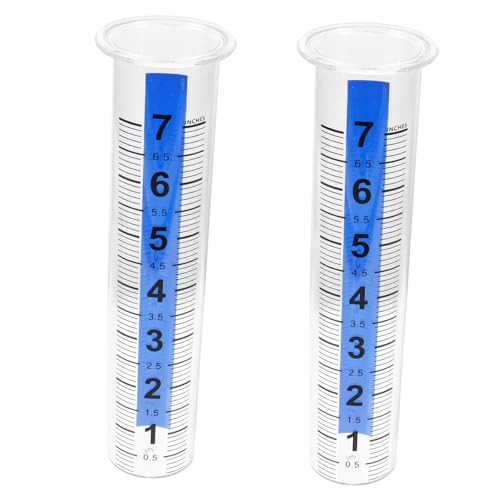 MOBUTOFU 2pcs Kunststoff Messbecher Garten Regenmesser Outdoor Regen Meter Mit Form Für Rasen MOBUTOFU 2pcs Kunststoff Messbecher Garten Regenmesser Outdoor Regen Meter Mit Form Für Rasen von MOBUTOFU